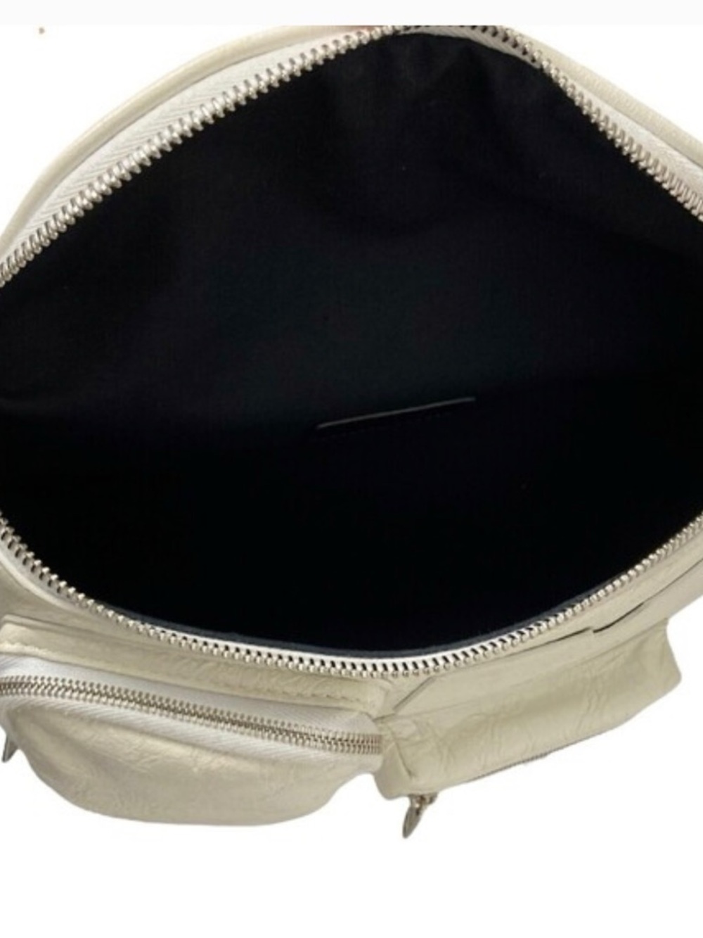 Balenciaga Cream Leather Belt Bag with Silver Hardware - Picture 5 of 7
